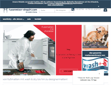 Tablet Screenshot of fussmatten-shop24.com